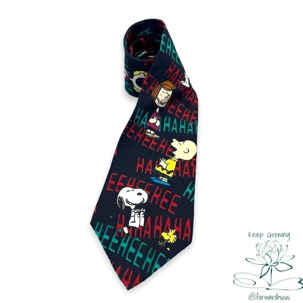 Peanuts Charlie Brown Characters Funny Tie